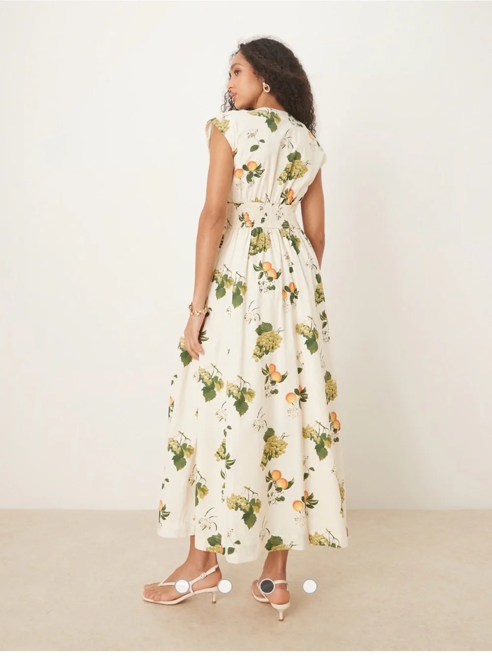 🍊🍃 NWT! Abercrombie & Fitch Floral & Citrus Maxi Dress - XL Tall